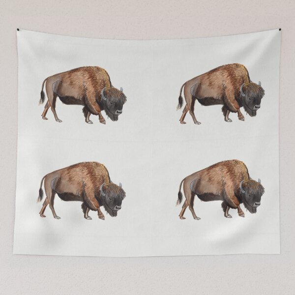 Item preview, Watercolour American Bison designed and sold by emmajfitz.