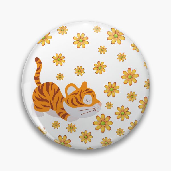 Item preview, Tiger with Flowers. Summer. designed and sold by GoldenPine.