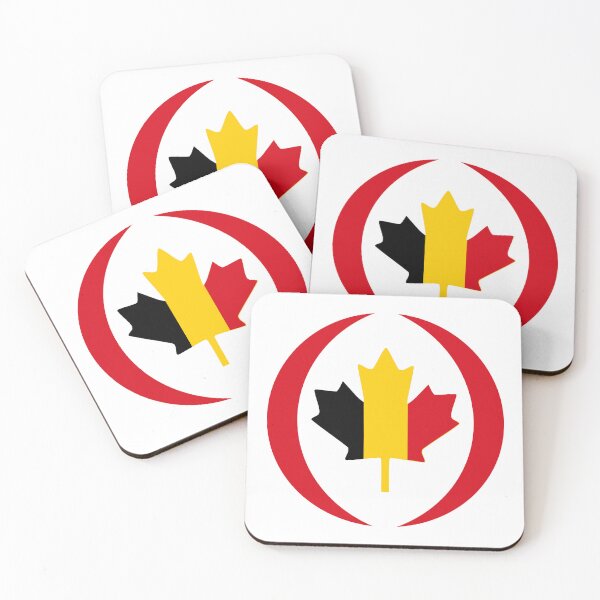 Item preview, Belgian Canadian Multinational Patriot Flag Series designed and sold by Carbon-Fibre Media.