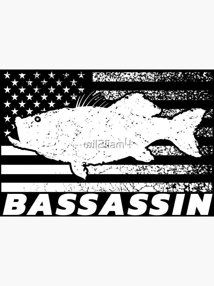 Largemouth Bass Fishing for men Cool Fish Hunting Lovers Poster