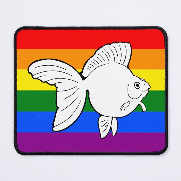 Item preview, Goldfish Ryukin - Pride Flag Silhouette designed and sold by Puddmuppy.