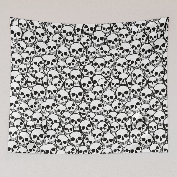 Item preview, Wall of Skulls designed and sold by WinkyDoodle.