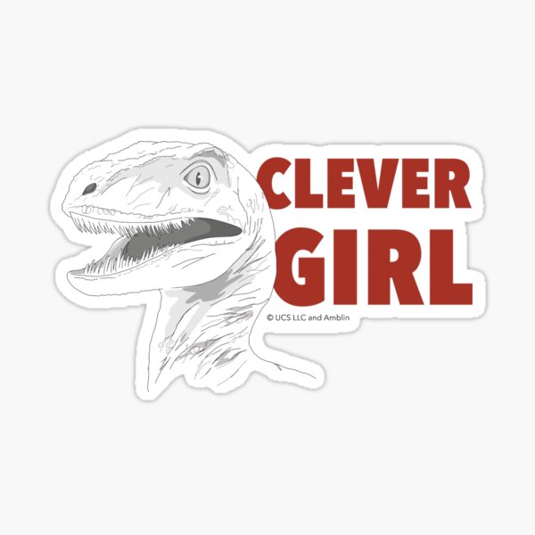 Clever Girl Sticker