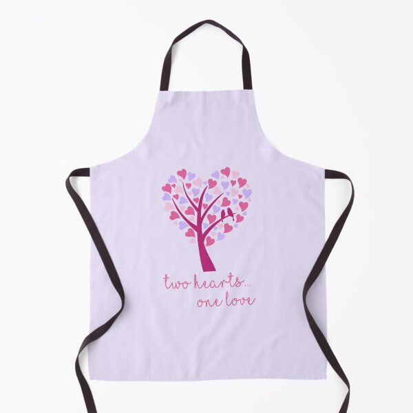 Item preview, Two Hearts...One Love - Pink on Purple designed and sold by PawsitiveMum.