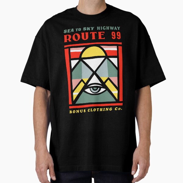 Aperçu de l'œuvre Route 99 Sea to Sky Highway - soleil, mer et montagnes créée et vendue par BonusClothingCo.