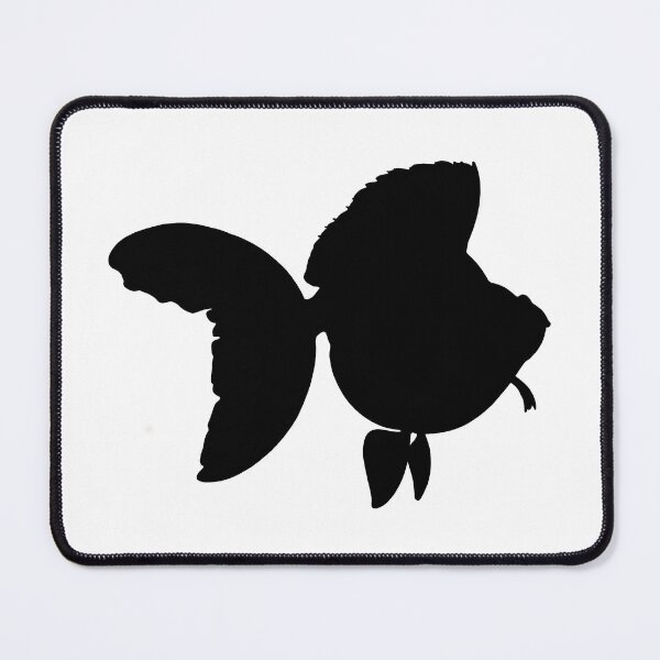 Item preview, Goldfish Ryukin - Black Silhouette designed and sold by Puddmuppy.