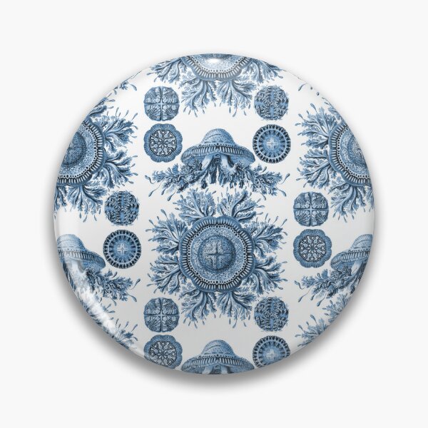 Item preview, Ernst Haeckel Jellyfish Kolpophorae Discomedusae Indigo designed and sold by aimeewilson.