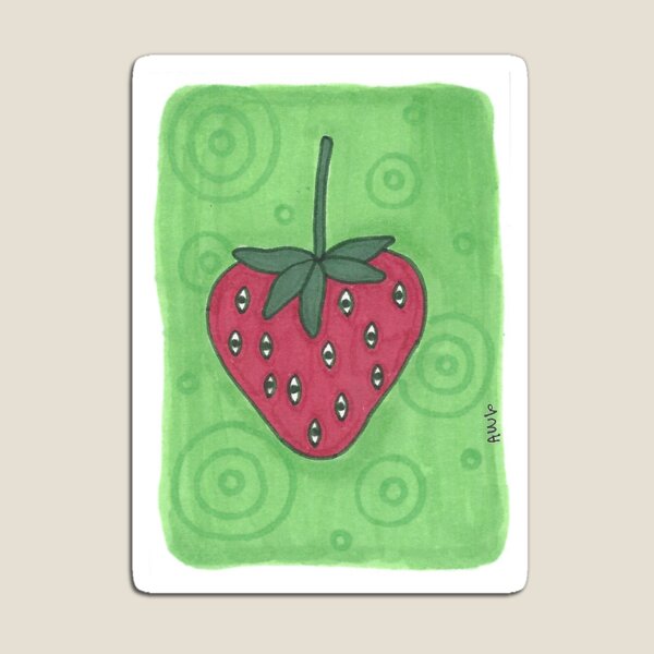 Strawb Print Magnet