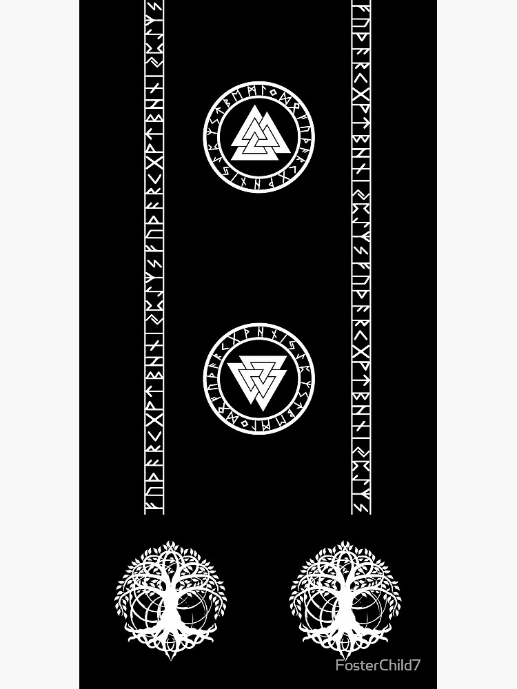 Thumbnail 3 of 3, Duffle Bag, Valknut II /// Rune Circle (Variant II) designed and sold by FosterChild7.