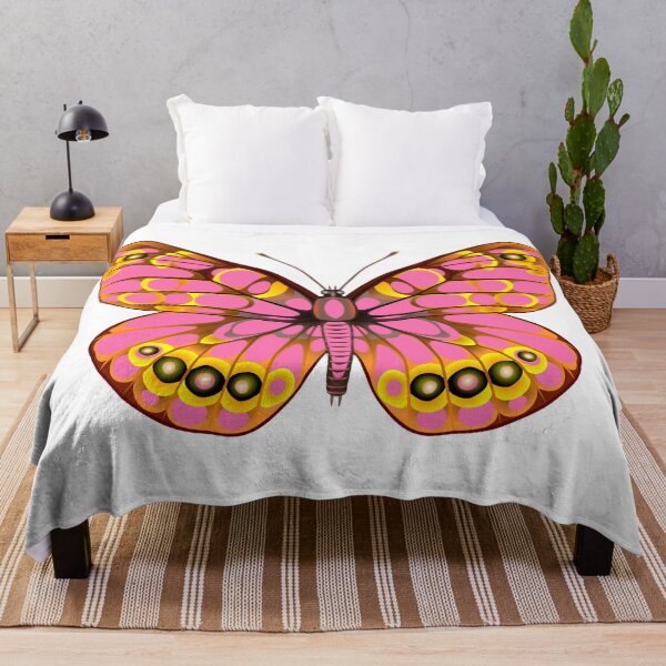Item preview, Fine Tropical butterfly with pink spot designed and sold by Elonium.