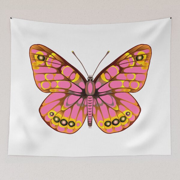 Item preview, Fine Tropical butterfly with pink spot designed and sold by Elonium.