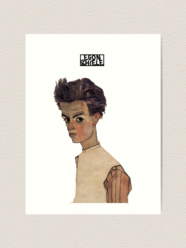 "Egon Schiele Self Portrait (1910)" Art Print For Sale By Thegallerist ...