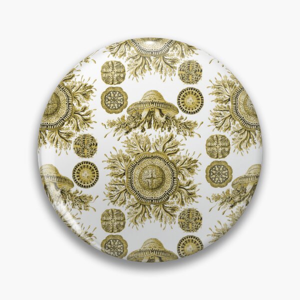 Item preview, Ernst Haeckel Jellyfish Kolpophorae Discomedusae Ochre designed and sold by aimeewilson.
