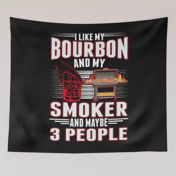 Item preview, Bourbon love BBQ Lover Funny Barbecue designed and sold by ClamenTaon.