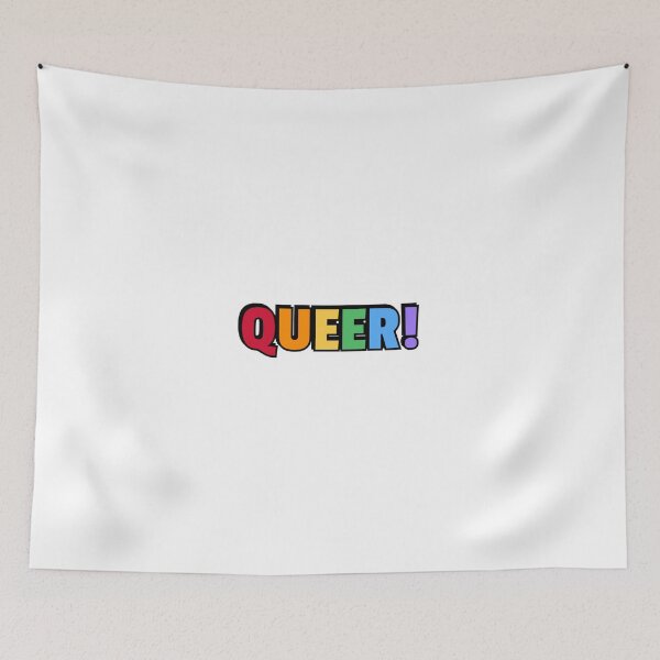 Item preview, QUEER rainbow colors designed and sold by Inspirationmotivation.