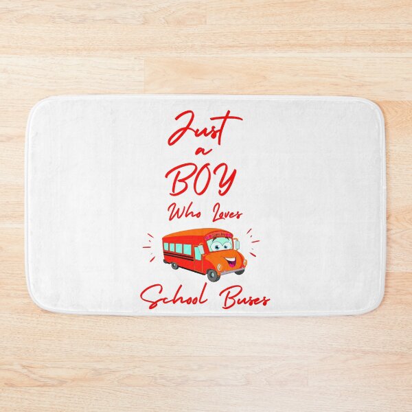 Item preview, JUST A BOY WHO LOVES SCHOOL BUSES designed and sold by Innovational.