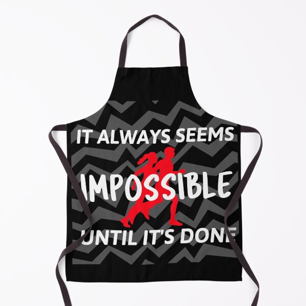 Item preview, IT ALWAYS SEEMS IMPOSSIBLE UNTIL IT'S DONE. WALL ART designed and sold by SuccessfulVibes.