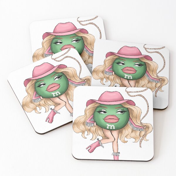 Item preview, Cowgirl Green M&M designed and sold by ClamPaints.