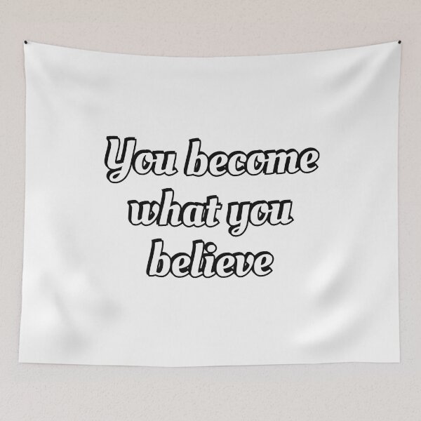 Item preview, You become what you believe - motivational slogan words designed and sold by Inspirationmotivation.