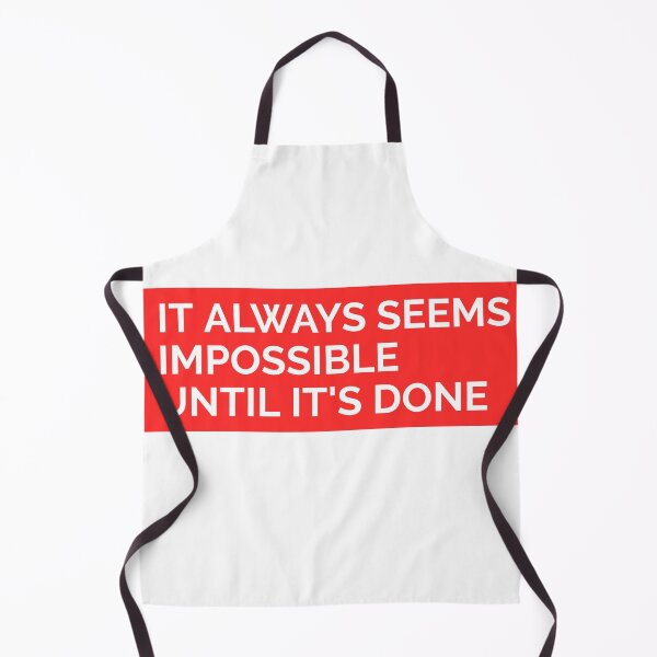 Item preview, IT ALWAYS SEEMS IMPOSSIBLE UNTIL IT'S DONE. STICKER designed and sold by SuccessfulVibes.