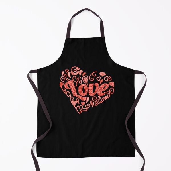 Item preview, Love in Love heart Scarlet Red Embroidered Look designed and sold by Trinket-Trickster.