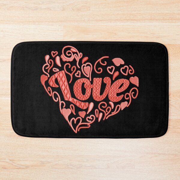 Item preview, Love in Love heart Scarlet Red Embroidered Look designed and sold by Trinket-Trickster.