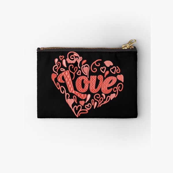 Item preview, Love in Love heart Scarlet Red Embroidered Look designed and sold by Trinket-Trickster.