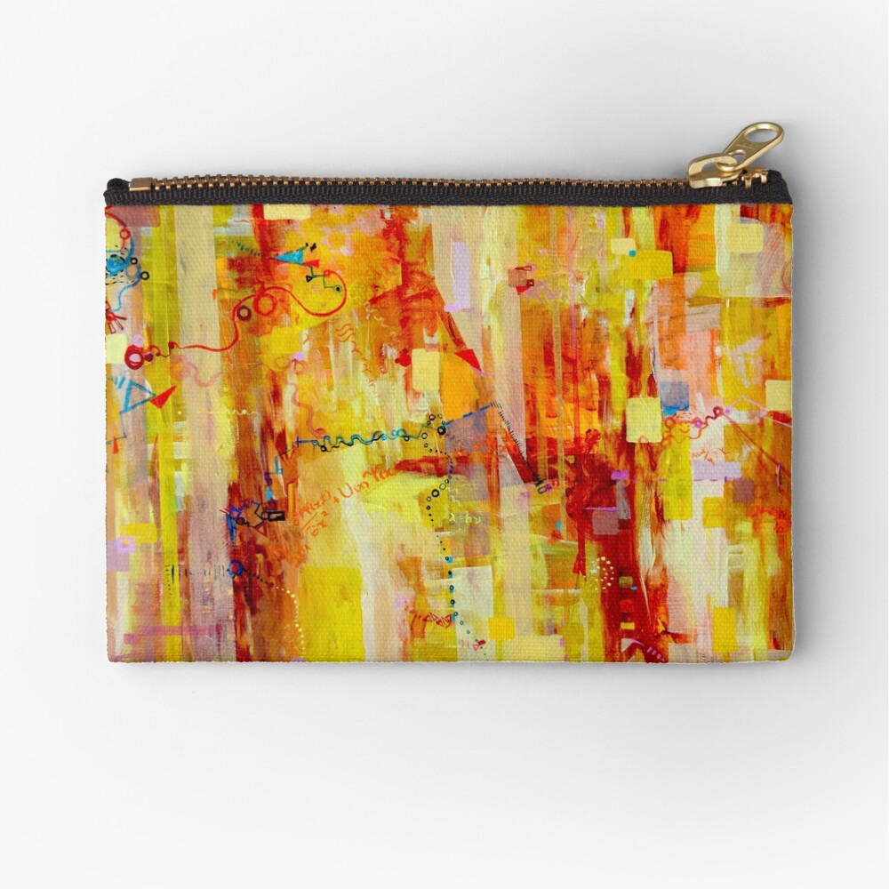 Written in particles and Waves Zipper Pouch