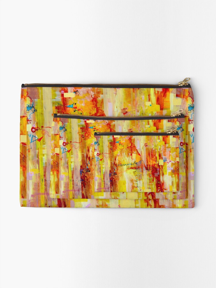Alternate view of Written in particles and Waves Zipper Pouch
