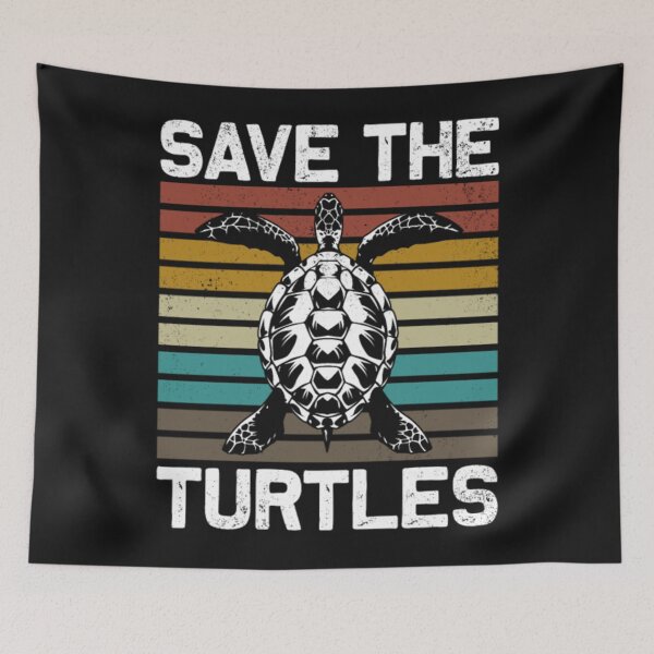 Item preview, Retro Save The Sea Turtles designed and sold by ClamenTaon.