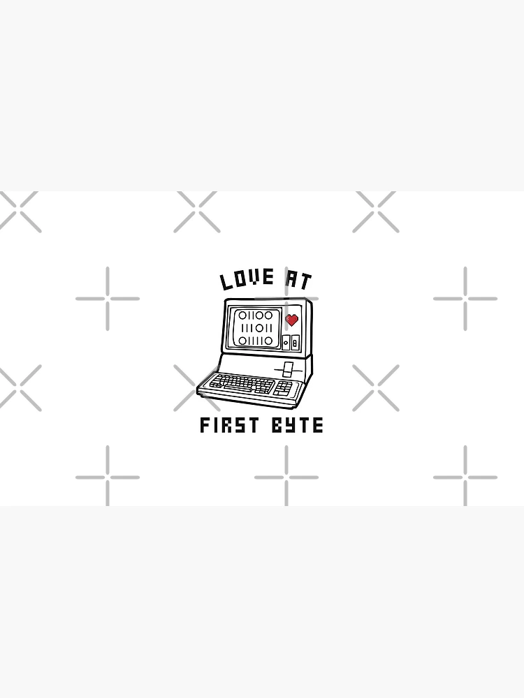 Thumbnail 4 of 4, Coffee Mug, Love at First Byte pun | Coding/Coder software engineer developer programmer designed and sold by brinikki.