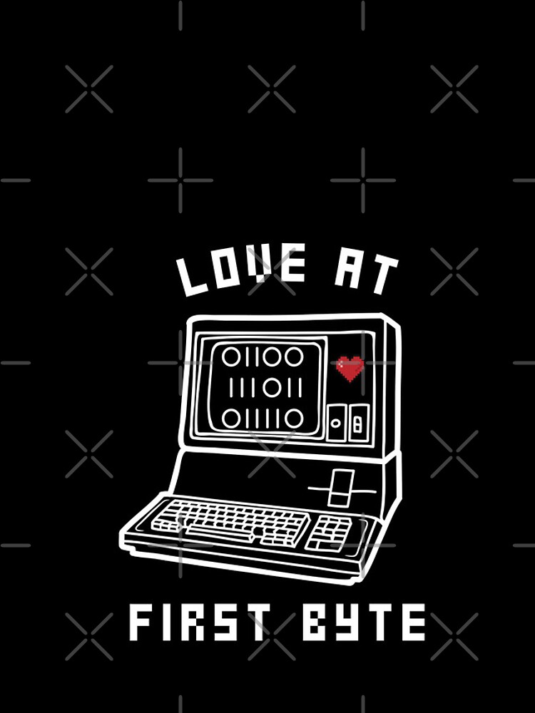 Thumbnail 4 of 4, iPhone Case, Love at First Byte pun | Coding/Coder software engineer developer programmer designed and sold by brinikki.