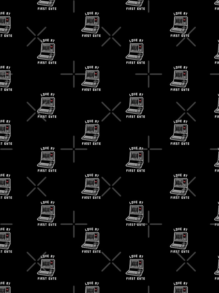 Thumbnail 5 of 5, A-Line Dress, Love at First Byte pun | Coding/Coder software engineer developer programmer designed and sold by brinikki.