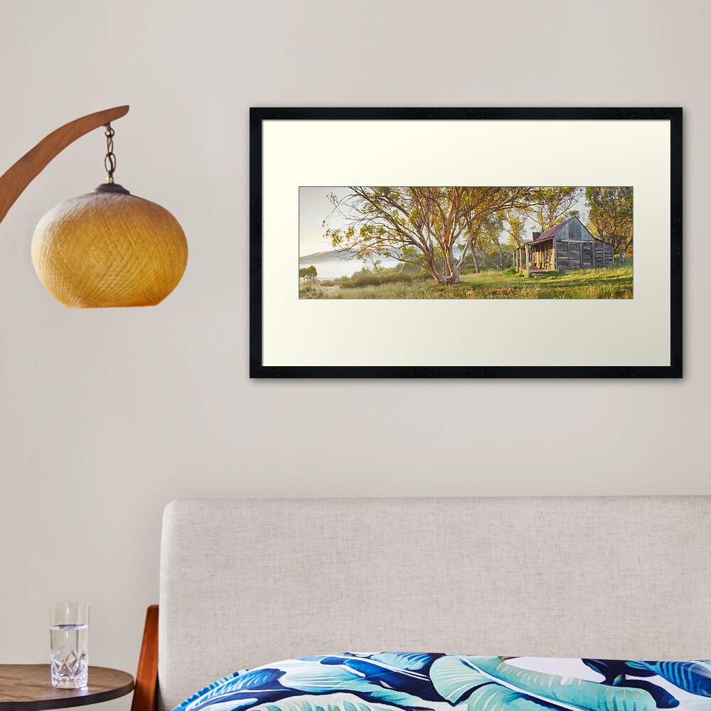 Wheelers Hut, Jagungal Wilderness, Kosciuszko, New South Wales, Australia Framed Art Print