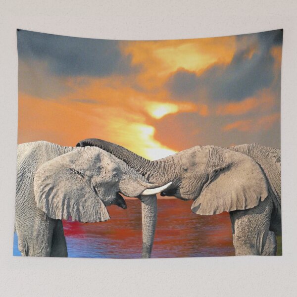Item preview, Affectionate Elephants designed and sold by kristalcurt.