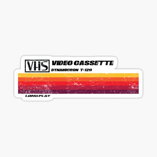 Aperçu de l'œuvre Cassette vidéo longue durée VHS - rétro en détresse créée et vendue par nerdy-northern.