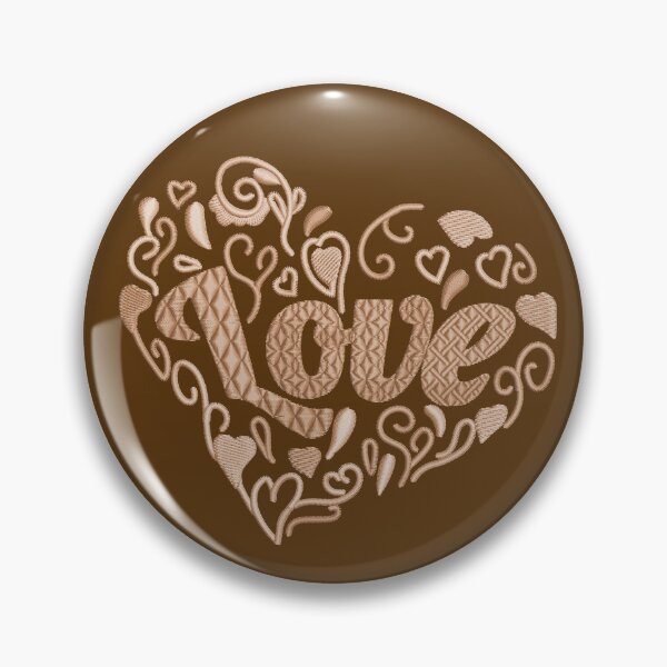 Item preview, Love in Love heart Salted Caramel Embroidered Look designed and sold by Trinket-Trickster.