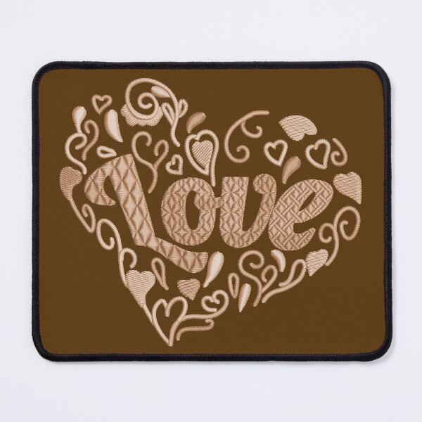 Item preview, Love in Love heart Salted Caramel Embroidered Look designed and sold by Trinket-Trickster.