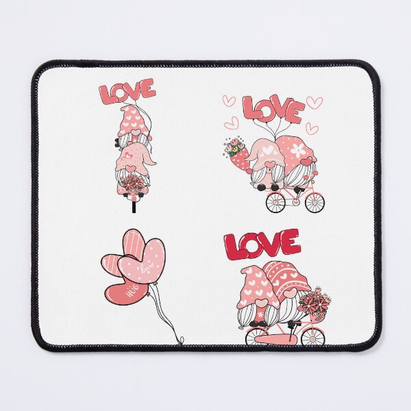 Item preview, pink valentine gnome-Coming with Love Garden Gnome - Santas Elves - Winter Holiday Gift designed and sold by Alexa5454.