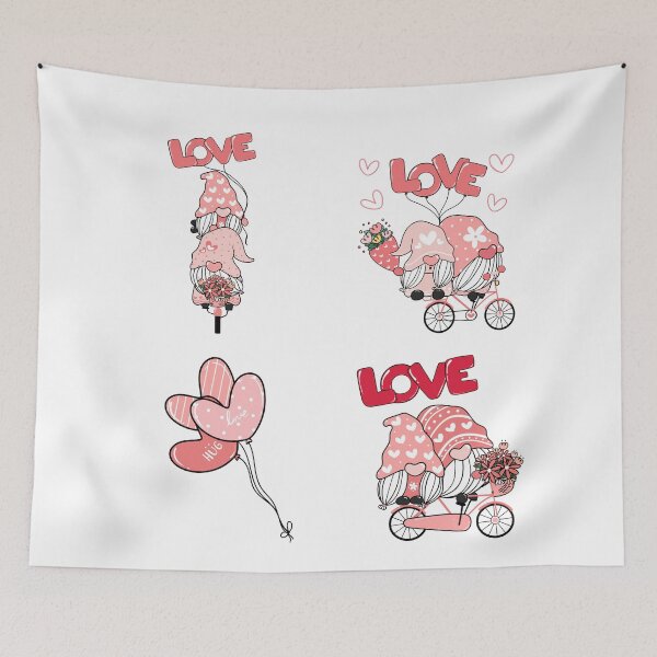 Item preview,  pink valentine gnome-Coming with Love Garden Gnome - Santas Elves - Winter Holiday Gift designed and sold by Alexa5454.