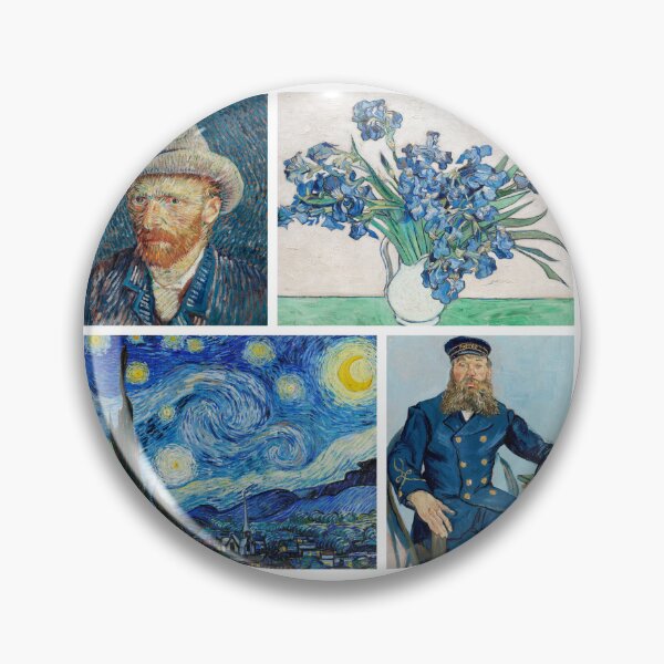 Item preview, Vincent van Gogh - Starry Night -Irises-Postman-Self-Portrait designed and sold by TeeARTHY.
