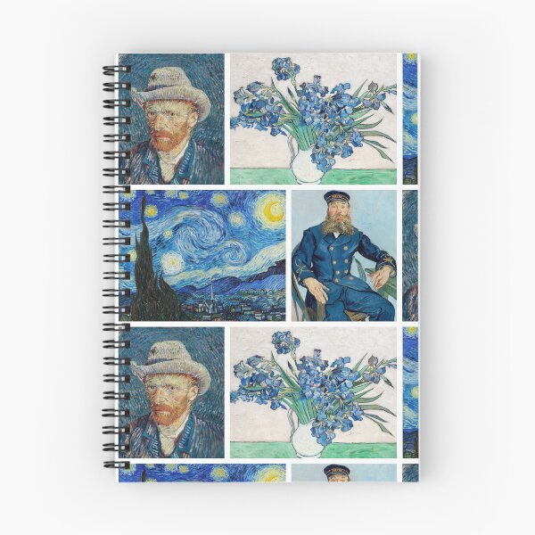 Item preview, Vincent van Gogh - Starry Night -Irises-Postman-Self-Portrait designed and sold by TeeARTHY.