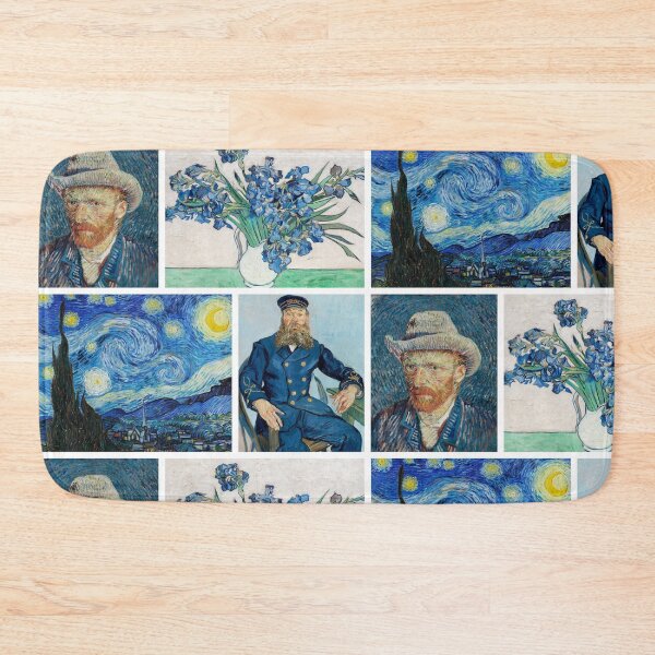 Artikelvorschau, Vincent van Gogh - Sternennacht - Irises-Postbote-Selbstporträt entworfen und verkauft von TeeARTHY.