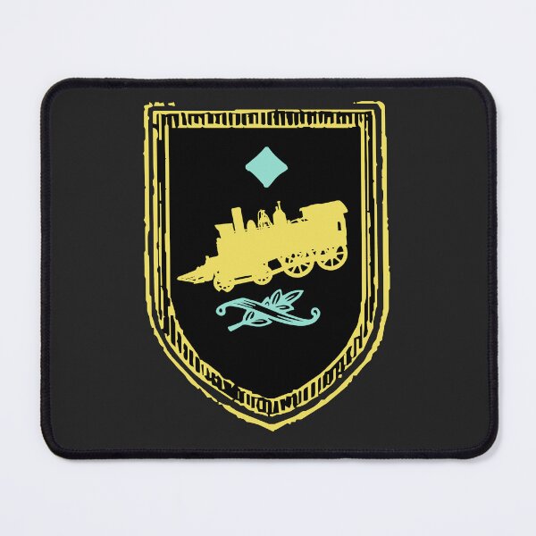 Item preview, Medieval Locomotive Cab Sigil With Ornaments - Old Yellow designed and sold by Chubuter.
