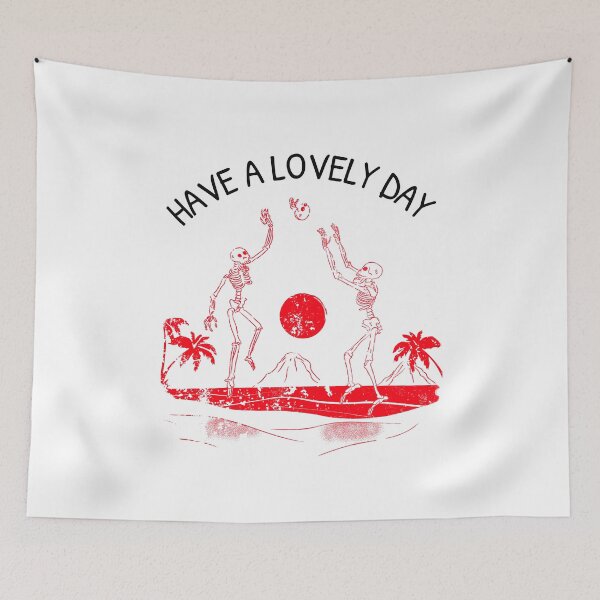 Item preview, HAVE A LOVELY DAY SKELETONS T-SHIRT designed and sold by SuccessfulVibes.