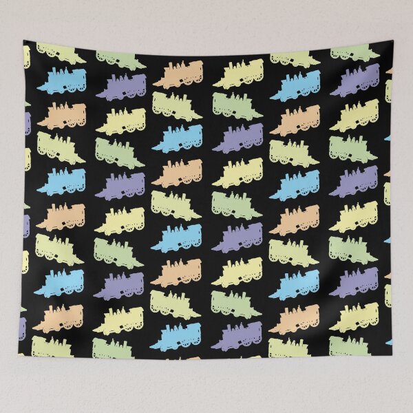Item preview, Locomotive Train Cab Rainbow Pattern designed and sold by Chubuter.
