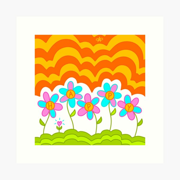 Happy Garden Art Print