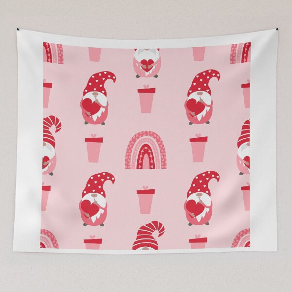 Item preview,  pink valentine gnome-Coming with Love Garden Gnome - Santas Elves - Winter Holiday Gift designed and sold by Alexa5454.