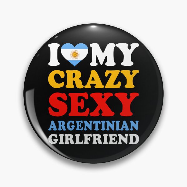 Item preview, I love My Crazy Sexy Argentinian Girlfriend Valentine’s Day designed and sold by RetroStyle247.