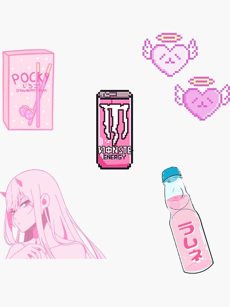 Pink Pack 3 Sticker for Sale by marsartshop